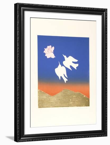 Birds, Flowers IV-Mireille Kramer-Framed Limited Edition