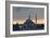 Birds Fly by a Mosque at Sunset-Alex Saberi-Framed Photographic Print