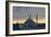 Birds Fly by a Mosque at Sunset-Alex Saberi-Framed Photographic Print