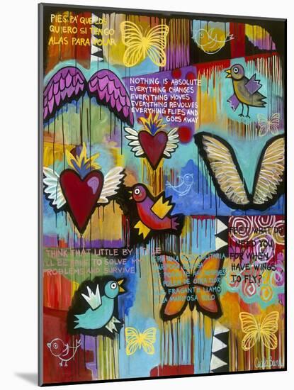 Birds Hearts Butterflies-Carla Bank-Mounted Giclee Print