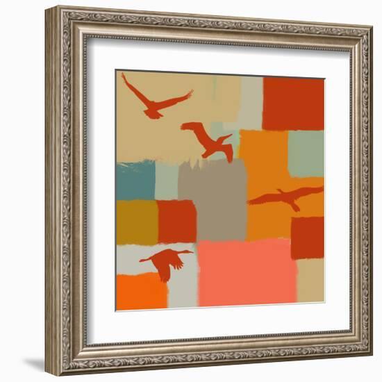 Birds I-Yashna-Framed Art Print