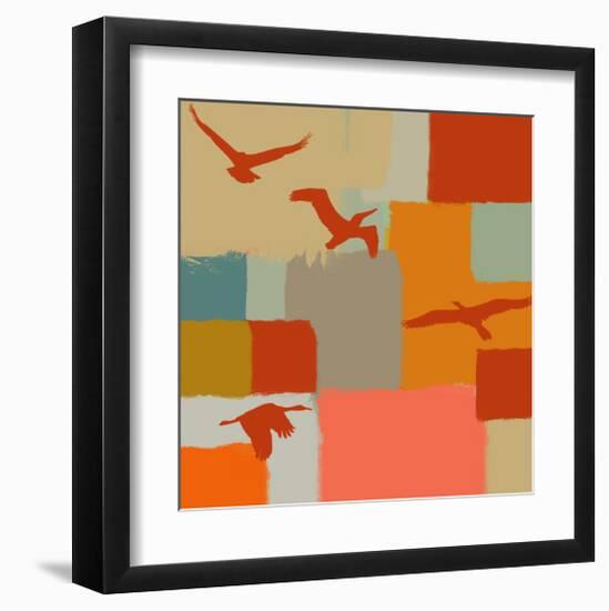 Birds I-Yashna-Framed Art Print