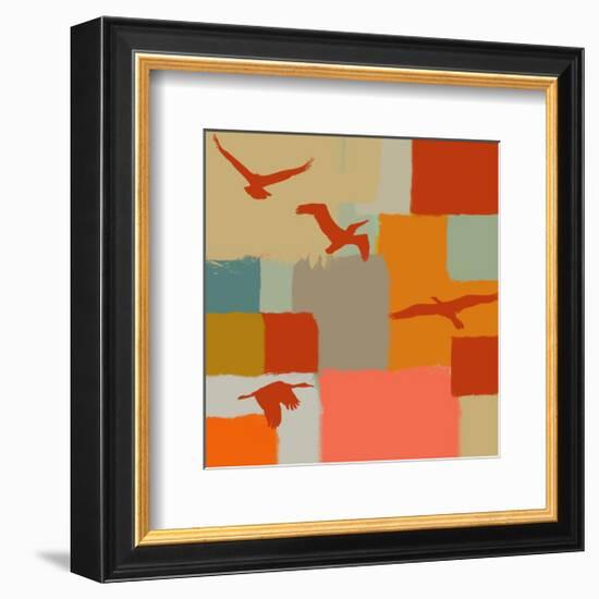 Birds I-Yashna-Framed Art Print