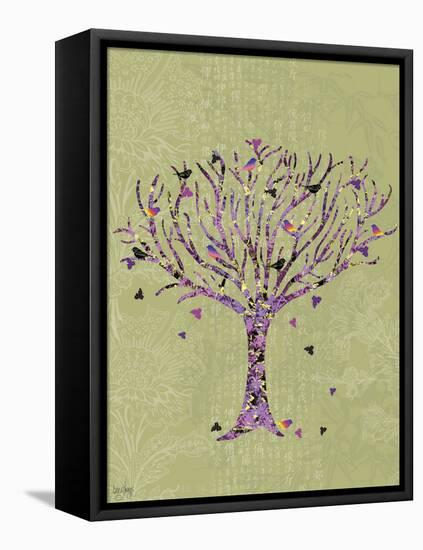 Birds in a Tree-Bee Sturgis-Framed Stretched Canvas