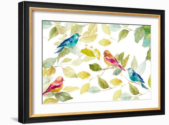 Birds in a Tree-Lanie Loreth-Framed Art Print