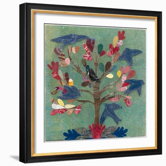 Birds in a Tree-Candra Boggs-Framed Art Print