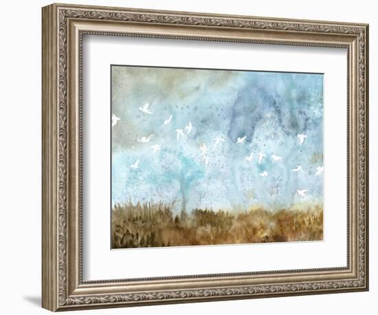 Birds in Flight II-Megan Meagher-Framed Premium Giclee Print