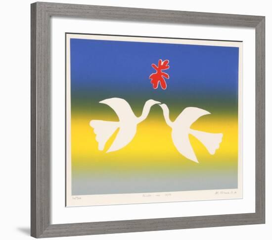 Birds in Love-Mireille Kramer-Framed Limited Edition