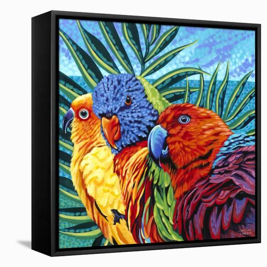 Birds in Paradise I-Carolee Vitaletti-Framed Stretched Canvas