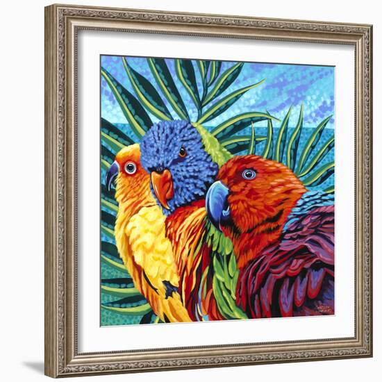 Birds in Paradise I-Carolee Vitaletti-Framed Art Print