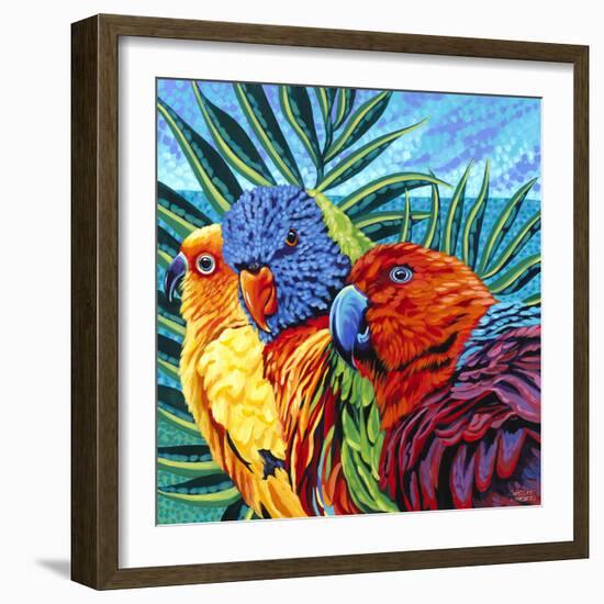 Birds in Paradise I-Carolee Vitaletti-Framed Art Print