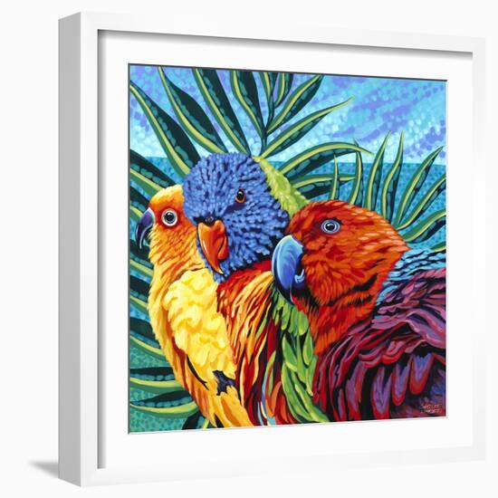 Birds in Paradise I-Carolee Vitaletti-Framed Art Print