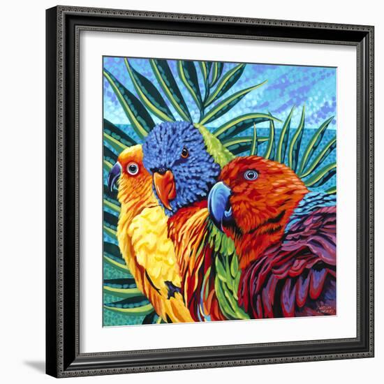 Birds in Paradise I-Carolee Vitaletti-Framed Art Print