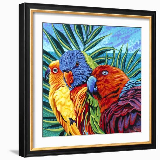 Birds in Paradise I-Carolee Vitaletti-Framed Art Print