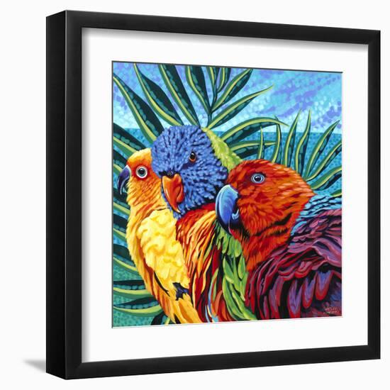 Birds in Paradise I-Carolee Vitaletti-Framed Art Print