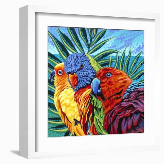 Birds in Paradise I-Carolee Vitaletti-Framed Art Print