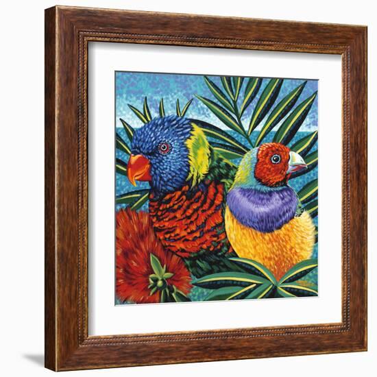 Birds in Paradise II-Carolee Vitaletti-Framed Art Print