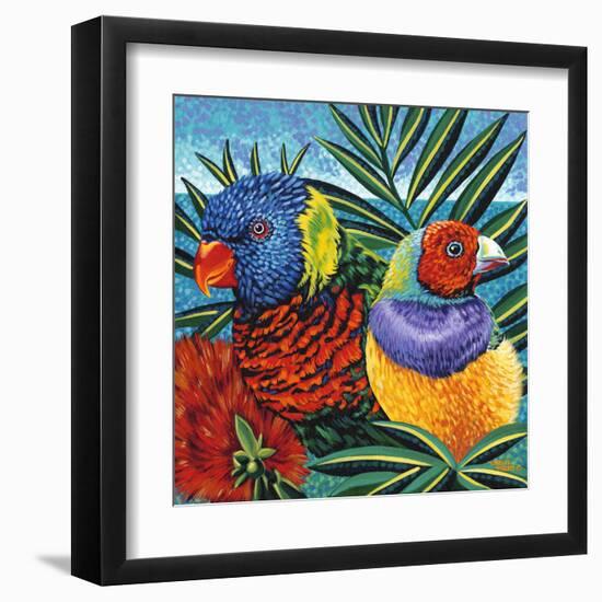 Birds in Paradise II-Carolee Vitaletti-Framed Art Print