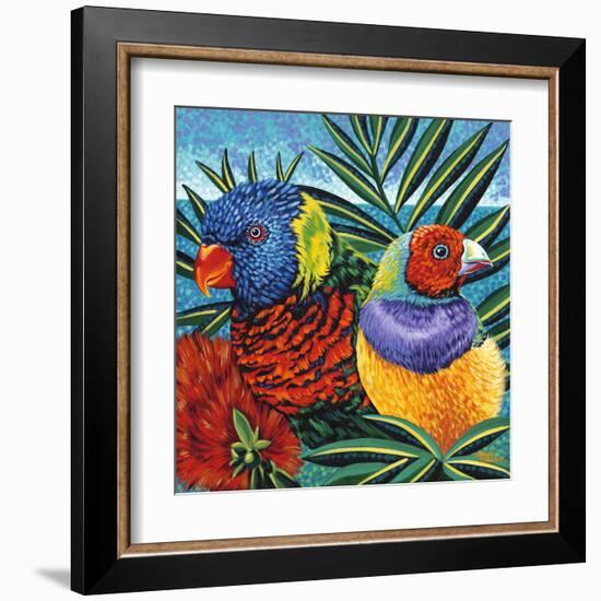 Birds in Paradise II-Carolee Vitaletti-Framed Art Print