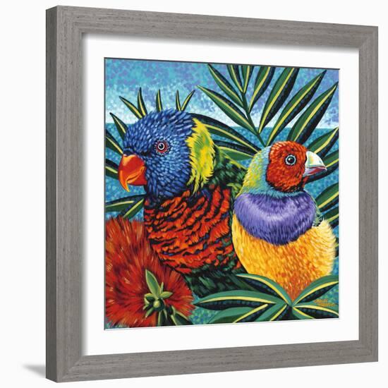 Birds in Paradise II-Carolee Vitaletti-Framed Art Print