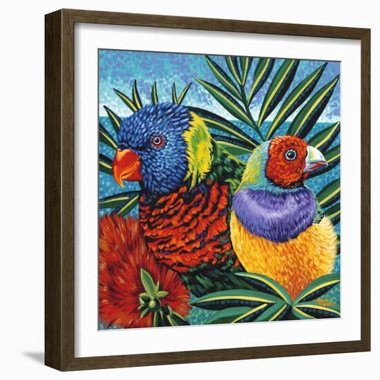 Birds in Paradise II-Carolee Vitaletti-Framed Art Print