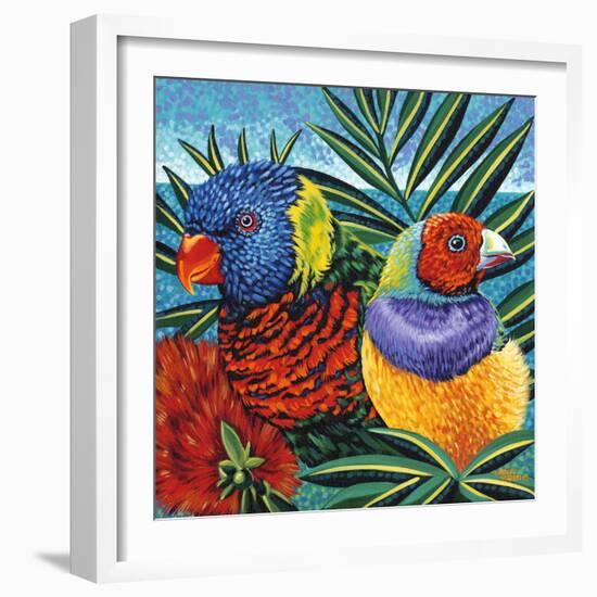 Birds in Paradise II-Carolee Vitaletti-Framed Art Print