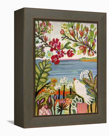 Birds in the Garden II-null-Framed Stretched Canvas