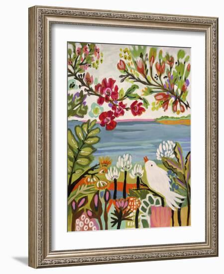 Birds in the Garden II-null-Framed Art Print