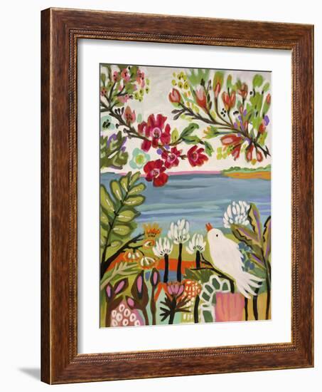 Birds in the Garden II-null-Framed Art Print