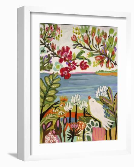 Birds in the Garden II-null-Framed Art Print