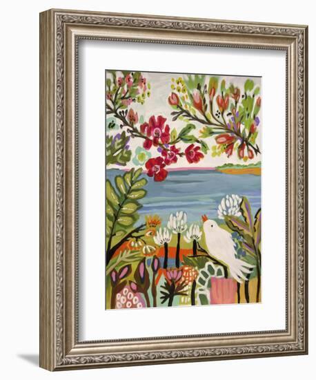 Birds in the Garden II-null-Framed Premium Giclee Print