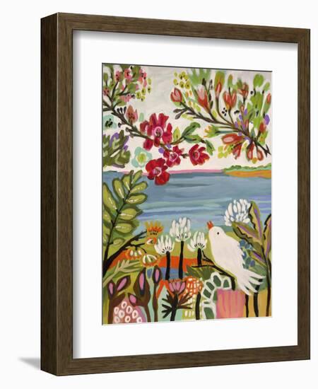 Birds in the Garden II-null-Framed Premium Giclee Print