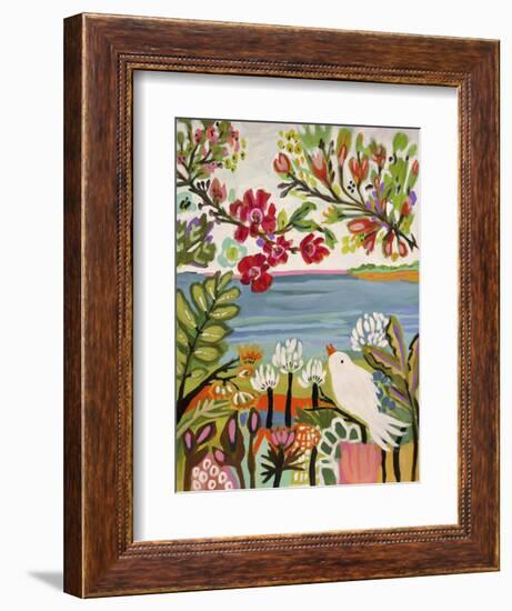 Birds in the Garden II-null-Framed Premium Giclee Print