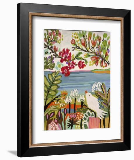 Birds in the Garden II-null-Framed Premium Giclee Print