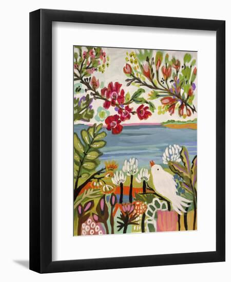 Birds in the Garden II-null-Framed Premium Giclee Print