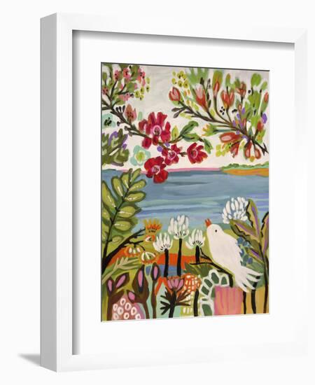 Birds in the Garden II-null-Framed Premium Giclee Print