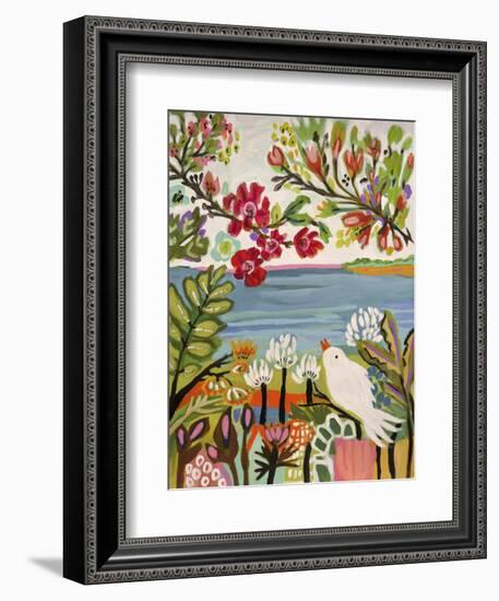 Birds in the Garden II-null-Framed Premium Giclee Print