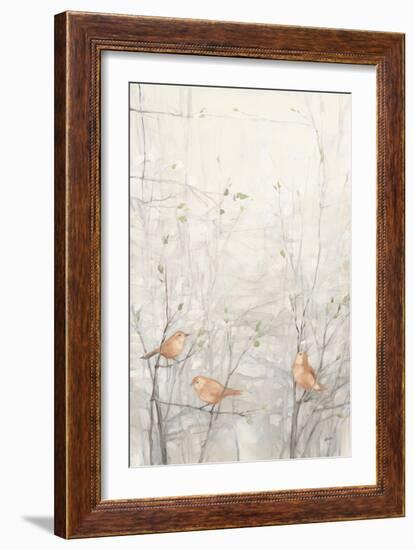 Birds in Trees I Brown-Julia Purinton-Framed Art Print