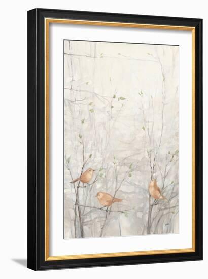 Birds in Trees I Brown-Julia Purinton-Framed Art Print