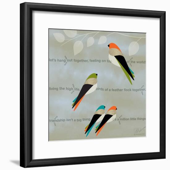 Birds Life - Friendship-Dominique Vari-Framed Art Print