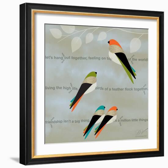 Birds Life - Friendship-Dominique Vari-Framed Art Print