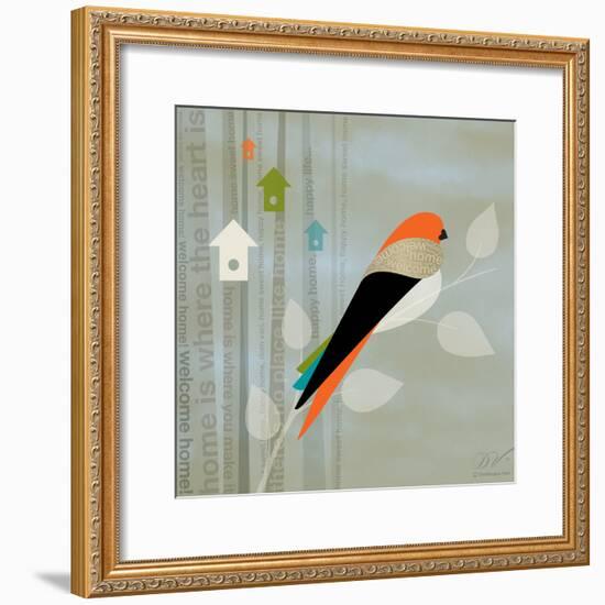 Birds Life - Home Sweet Home-Dominique Vari-Framed Art Print