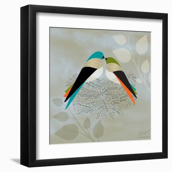 Birds Life - Love Nest-Dominique Vari-Framed Art Print