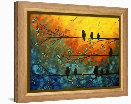 Birds Of A Feather-Megan Aroon Duncanson-Framed Stretched Canvas