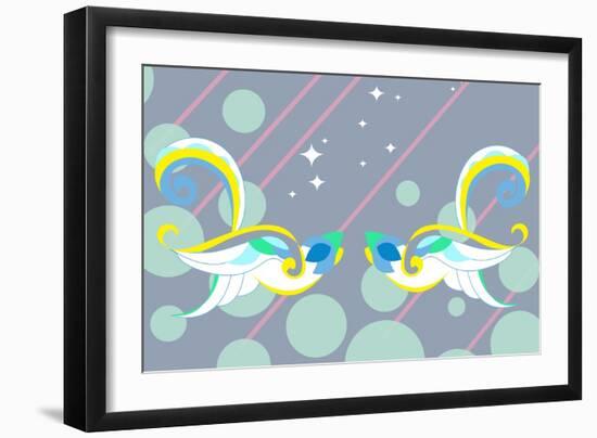 Birds of Love-null-Framed Art Print