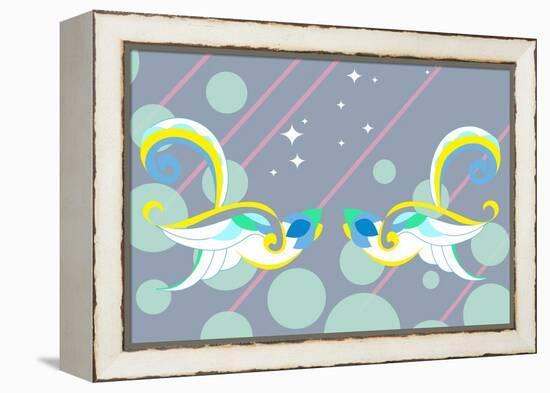 Birds of Love-null-Framed Stretched Canvas