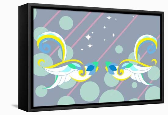 Birds of Love-null-Framed Stretched Canvas