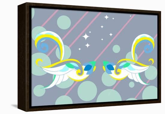 Birds of Love-null-Framed Stretched Canvas
