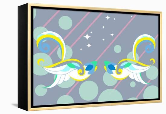 Birds of Love-null-Framed Stretched Canvas