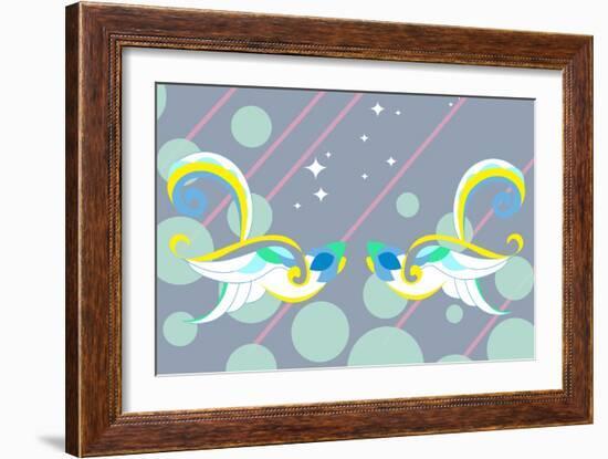 Birds of Love-null-Framed Premium Giclee Print